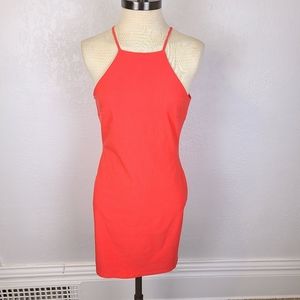 A'gaci High Neck Bodycon Mini Dress